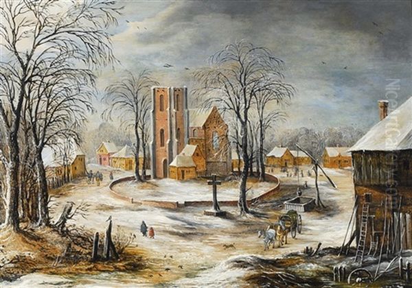 Winterlandschap - Paysage D'hiver by Joos de Momper the Younger