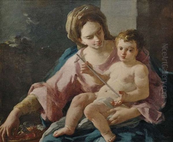 Die Madonna Mit Dem Christusknaben by Domenico Mondo