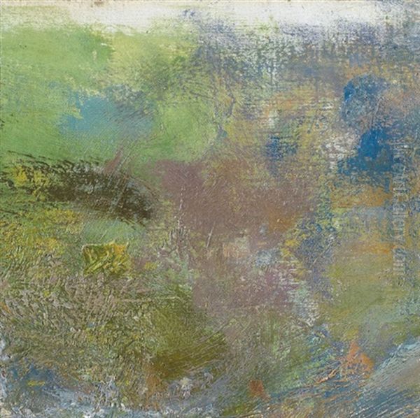 Etude De Nympheas, Vibrations Sur Le Bassin (fragment) by Claude Monet