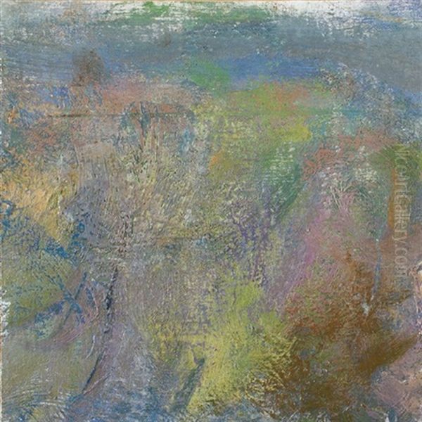 Etude De Nympheas, Vibrations Sur Le Bassin (fragment) by Claude Monet