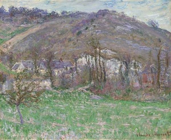 Le Hameau De Falaise; Paysage D'hiver by Claude Monet