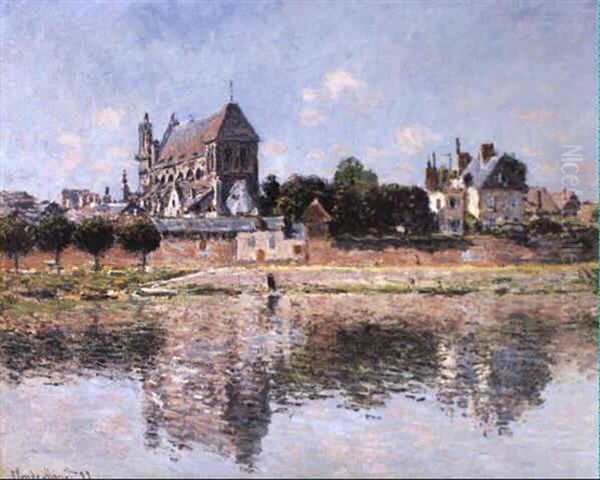 Vue De L'eglise De Vernon by Claude Monet