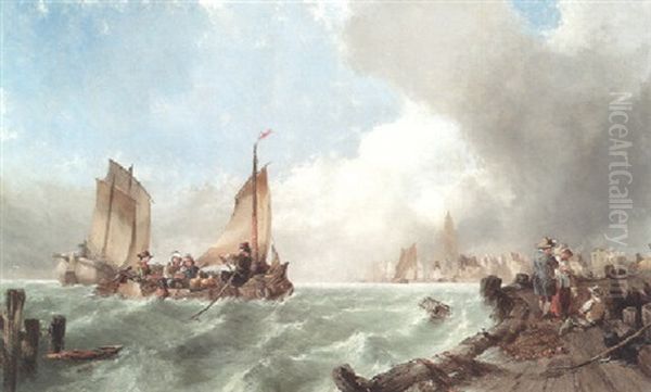 Fleeing The Storm by Alfred Montague