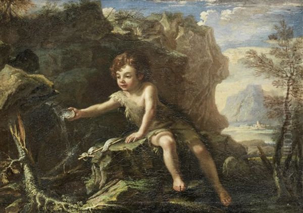 The Young Saint John The Baptist In The Wilderness by Pietro Montanini