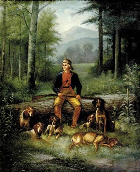 Hunting Scene by Hal Alexander Courtney Morrison