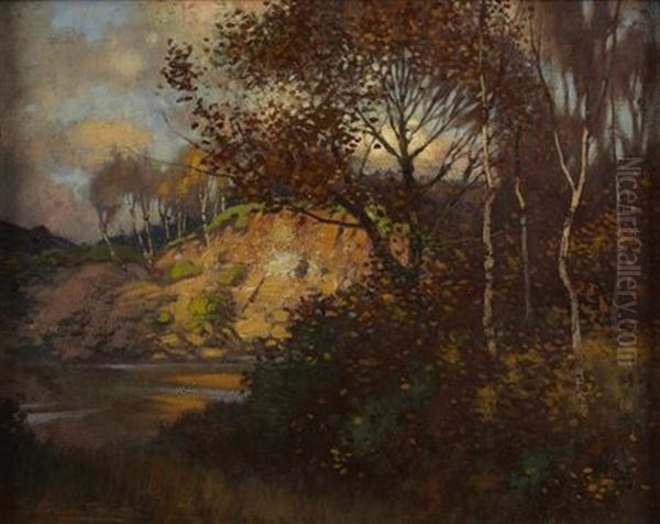 An Autumn Landscape by Thomas Corson Morton