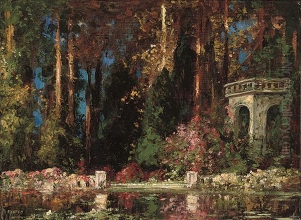 A Wooded Pond by Thomas Edwin Mostyn