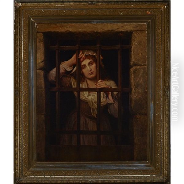 Charlotte Corday In Prison by Charles Louis Lucien Mueller