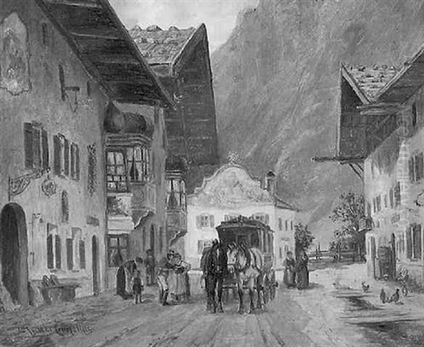 Post In Mittenwald by Ludwig Mueller-Cornelius