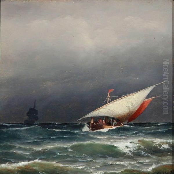 Seascape by Carl Ludwig Bille