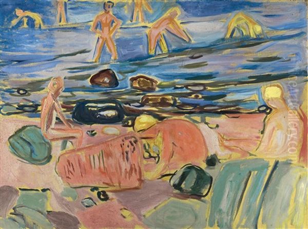 Badende Gutter (boys Bathing) by Edvard Munch