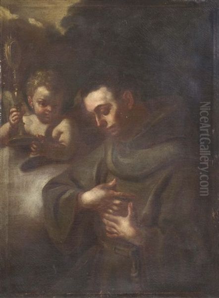 Sant'antonio Riceve Le Stimmate by Francesco de Mura