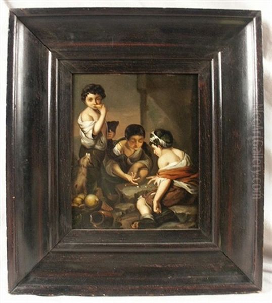 Street Urchins Playing Dice by Bartolome Esteban Murillo