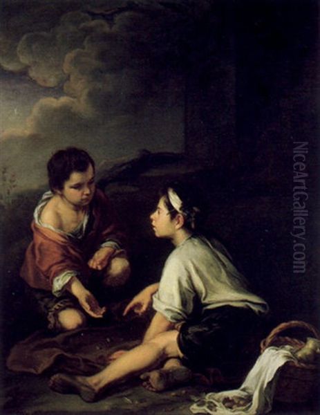 Wurfelspielende Knaben by Bartolome Esteban Murillo