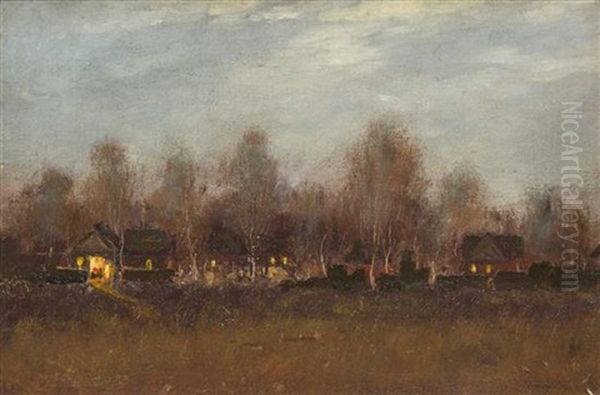 Landscape With Houses by John Francis Murphy