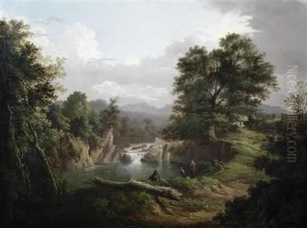 The Miller's Linn At Inveraray by Alexander Nasmyth