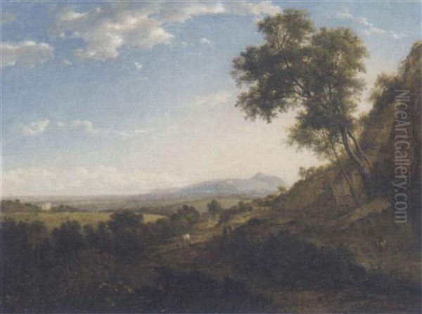 Distant View Of Edinburgh From The South-west by Patrick Nasmyth