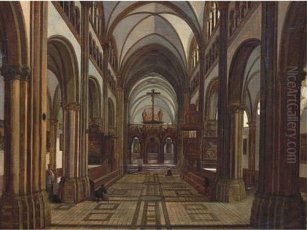 A Church Interior Looking East by Peeter Neeffs the Younger