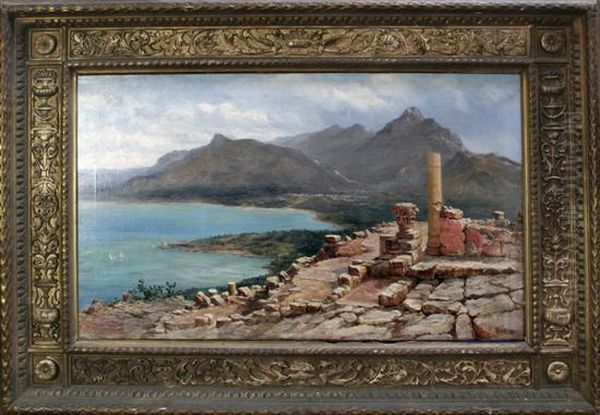 Temple Ruins On The Mediterrenean Coast by Samuel C. Bird