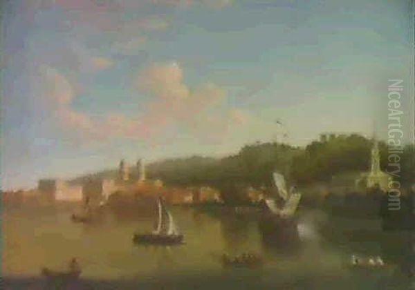 View Of Greenwich From The Thames by Joseph Nichols