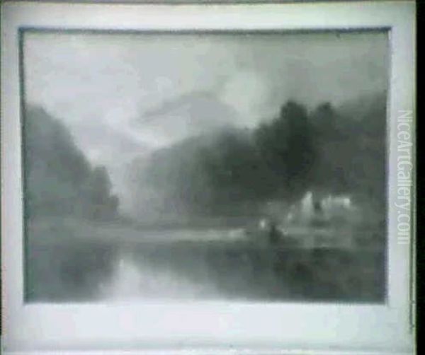 Boating On The Lake by George Washington Nicholson