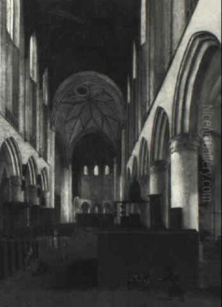 Interior Of St. Bavo's Church by Isaac van Nickele