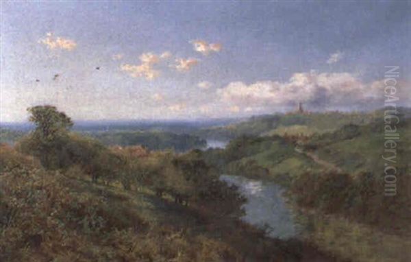 Near Maling Kent On The Medway by Edward H. Niemann