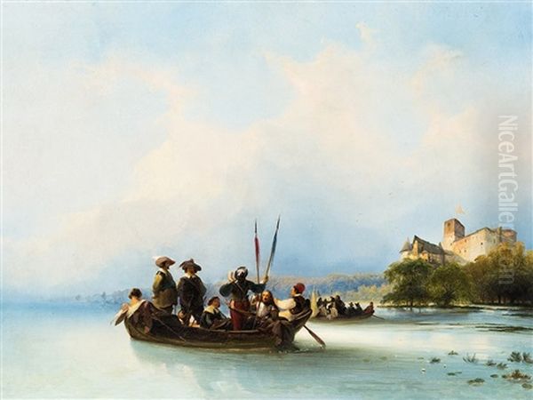 Soldiers In A Boat by Olga Nikolajewna von Wuerttemberg