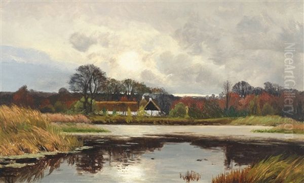 A Danish Autumn Landscape by Thorvald Simeon Niss