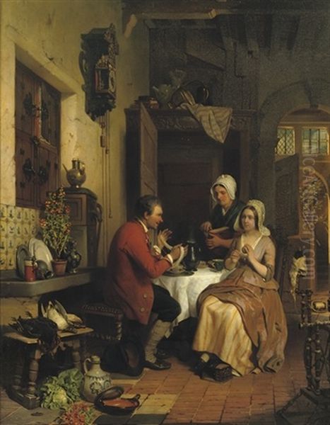 Domestic Bliss: Together In The Kitchen by David Emile Joseph de Noter