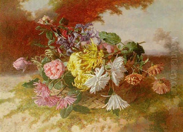 Nature Morte Aux Fleurs by David Emile Joseph de Noter