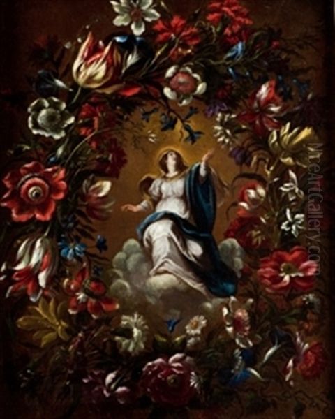 Asuncion De La Virgen Con Orla De Flores by Mario Nuzzi