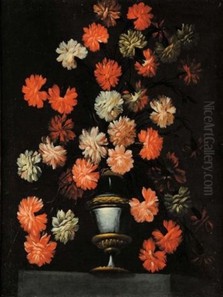 Natura Morta Con Fiori (+ Natura Morta Con Fiori; Pair) by Mario Nuzzi