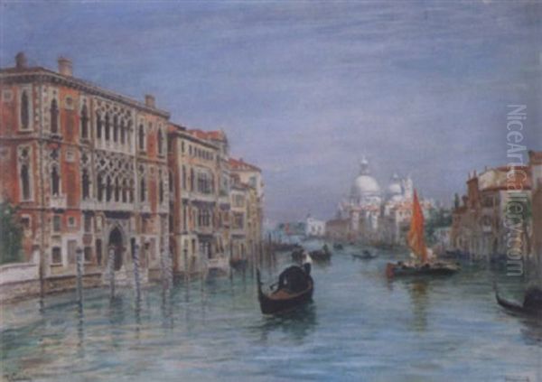 Venetiansk Kanal by Frans Wilhelm Odelmark