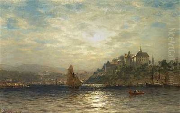 Fuldmane Over Akershus Faestning Ved Oslo by Carl August Heinrich Ferdinand Oesterley