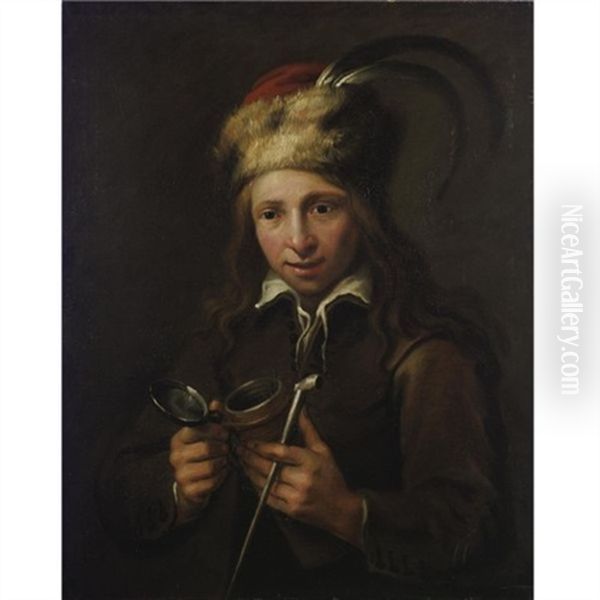 Portrait Of A Boy With A Pipe by Jacob Oost the Elder