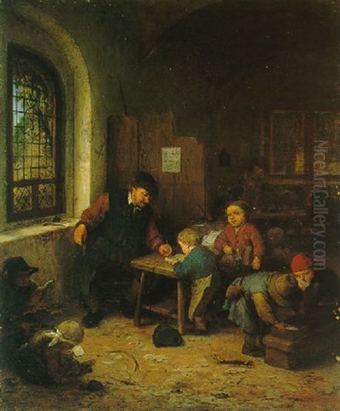 A Schoolroom Interior by Adriaen Jansz van Ostade