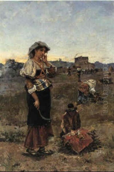 Gathering Faggots by Joaquin Pallares Allustante