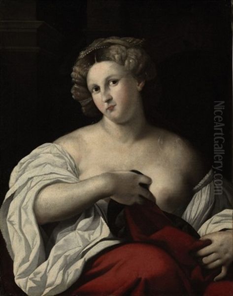 Portrait Of A Woman by Jacopo Palma il Vecchio