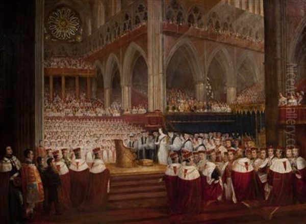 Coronation Of Queen Victoria by Edmond Thomas Parris