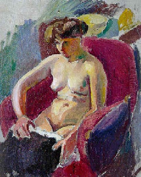 Femme Demi-nue by Jules Pascin