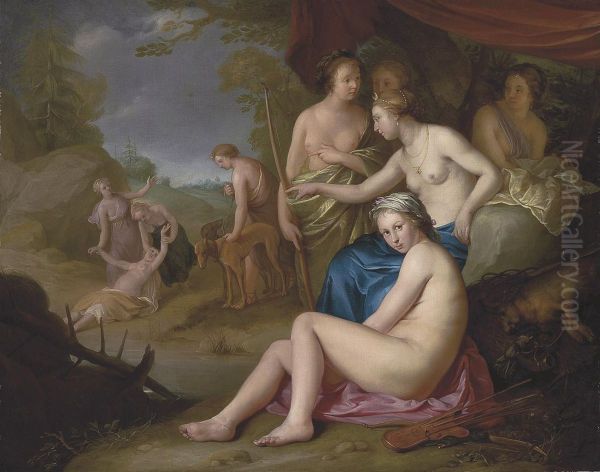 Diana And Callisto by Hendrick Bloemaert