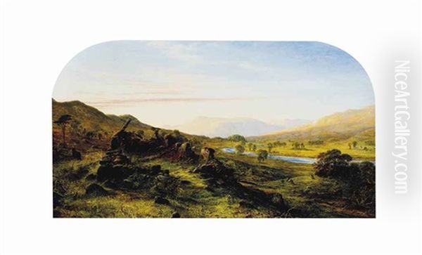 Mang The Braes Of Balquhidder by Waller Hugh Paton