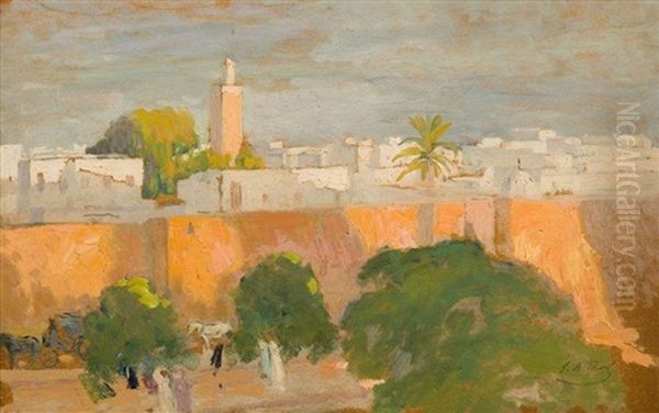 View Of Tunis by Elie Anatole Pavil