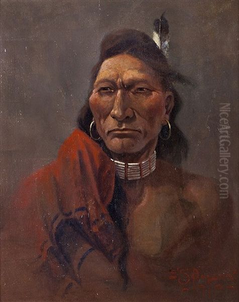 Northern Sioux Brave by Edgar Samuel Paxson