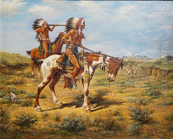 Blackfoot Encounter by Edgar Samuel Paxson