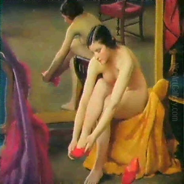 The Red Mules by William McGregor Paxton