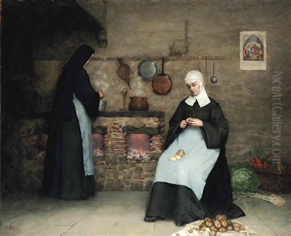 The Convent Kitchen by Ennemond Payen