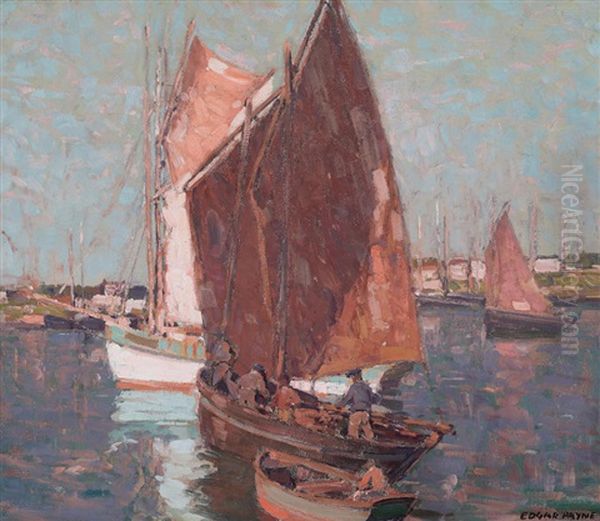 Brittany Fishing Boats by Edgar Alwin Payne