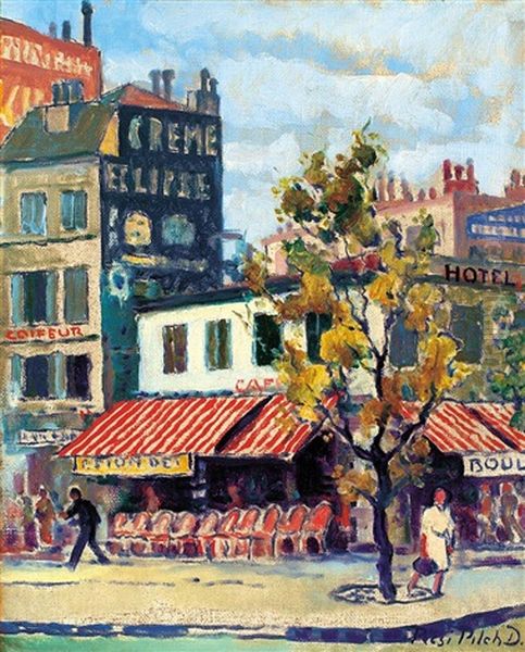 View Of Paris by Dezsoe Pecsi Pilch